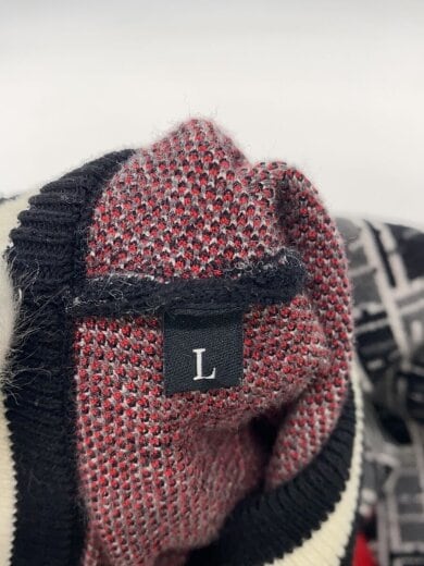 商品画像：ニット・セーター(厚手)/L/コットン/マルチカラー/総柄 4