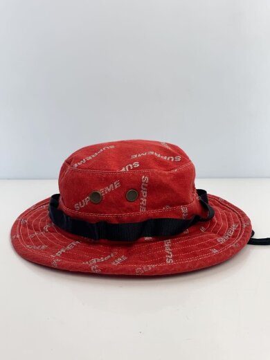 商品画像：17SS/デニムロゴブーニーハット/バケットハット/コットン/レッド/総柄/メンズ// 2