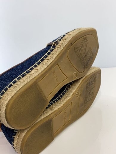 商品画像：エスパドリーユ/ロゴ/37/インディゴ/デニム/マックスマーラ 4