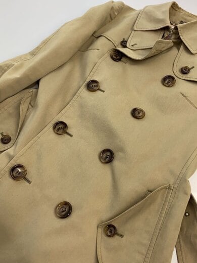 商品画像：トレンチコート/S/コットン/キャメル/無地/JA-C002/汚れ有り 8