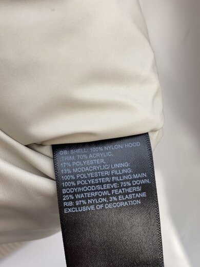 商品画像：ダウンジャケット/XL/ナイロン/ホワイト/無地/NF0A33RG/汚れ有り/ザノースフェイス 4