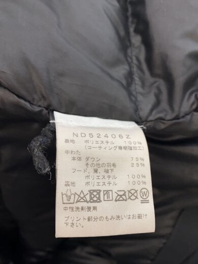 商品画像：ダウンジャケット_ND52406Z/M/ポリエステル/ブラック/無地/ザノースフェイス 4