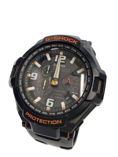 商品画像：ソーラー腕時計・G-SHOCK/アナログ/ブラック/ブラック/汚れ有り/カシオ 1