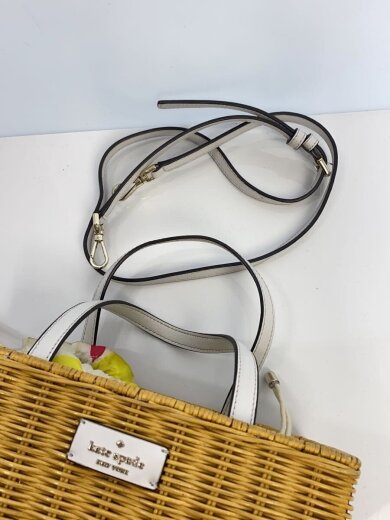 商品画像：カゴバッグ/無地/M293/2WAY/カゴショルダーバッグ/使用感有り 9