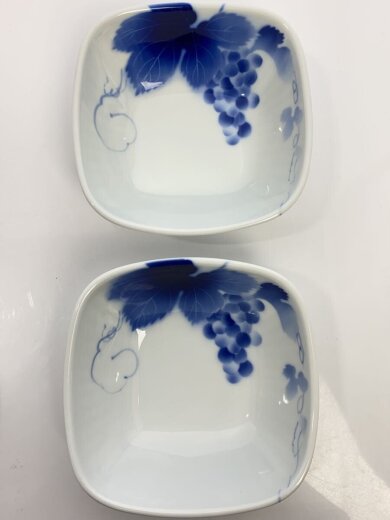 商品画像：ブルーワイナリー/楕円皿2点/ボウル型角鉢2点/4点セット/フカガワセイジ 5