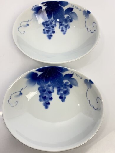 商品画像：ブルーワイナリー/楕円皿2点/ボウル型角鉢2点/4点セット/フカガワセイジ 5