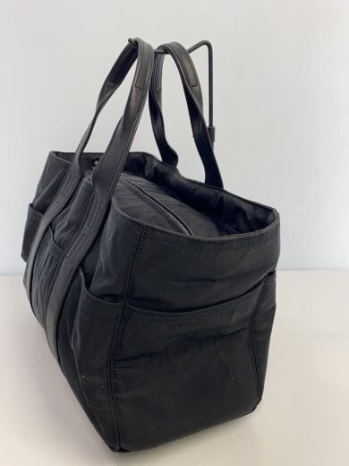 商品画像：ベタ付き有り/トートバッグ/ナイロン/ブラック/無地/エルメス// 2