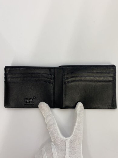 商品画像：2つ折り財布/レザー/ブラック/無地/メンズ/モンブラン 4