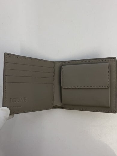 商品画像：バイフォールド/2つ折り財布/レザー/グレー/レディース/ロエベ// 4