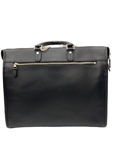 商品画像：ブリーフケース/レザー/BLK/無地 1