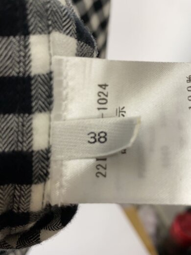 商品画像：長袖シャツ/38/コットン/BLK/チェック 4