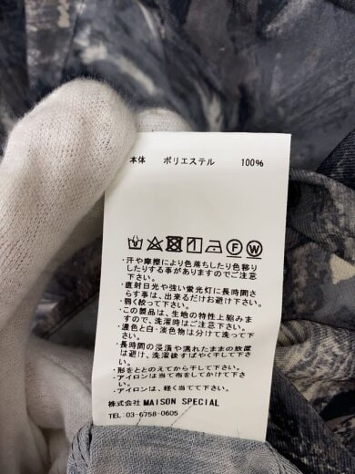 商品画像：長袖シャツ/1/ポリエステル/GRY/総柄/11231311215// 5