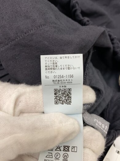 商品画像：ワイドパンツ/L/リネン/GRY/無地/001254-1156 4