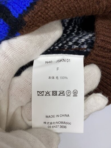 商品画像：ニットベスト(厚手)/FREE/ウール/BRW/25-080-410-0017-4-0/N40-JSKN01 4