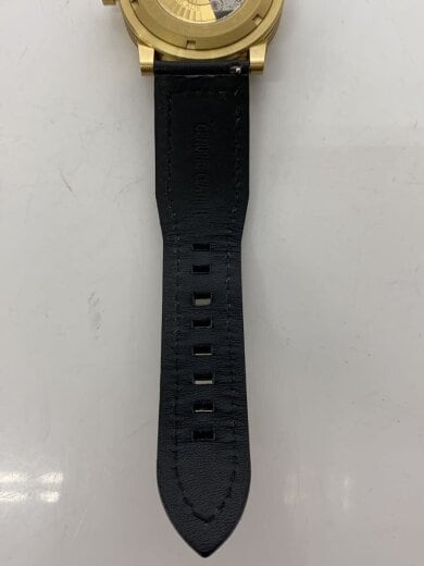 商品画像：クォーツ腕時計/アナログ/レザー/GLD/BLK// 5