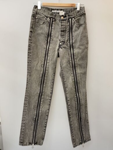 商品画像：ボトム/46/コットン/GRY/無地/2A008-0320-15/BLEACHED DENIM ZIPPED PA 1