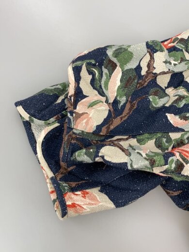 商品画像：チャイナワンピース/1/シルク/ネイビー/花柄/AI1-1920120JB 5