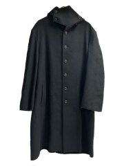 Wool Nylon Beaver Hood Belt Coat/コート/3/ウール/BLK/UB-C39-110