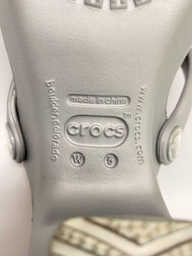 画像：crocsCyprus/ヒールサンダル/US5/GRY5