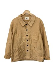 VESTE LAVAL/モールスキンワークジャケット/4/コットン/ベージュ