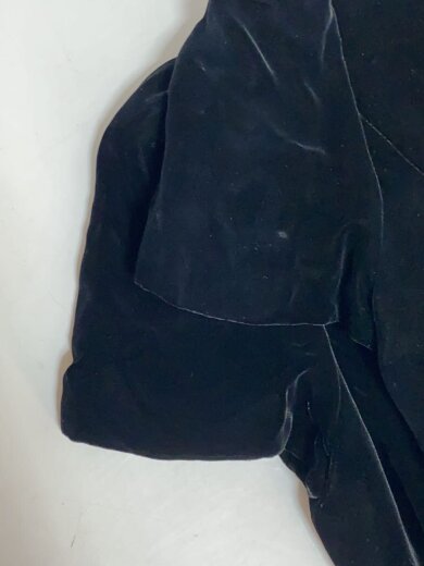 商品画像：半袖ワンピース/リボン/ベロア/36/レーヨン/BLK// 5