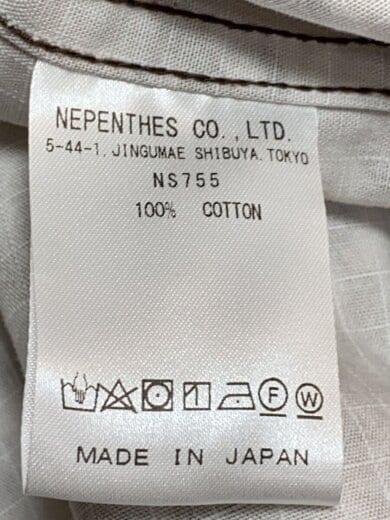 商品画像：Hunting Shirt -Cotton Ripstop/S/コットン/ベージュ/総柄/NS755 5