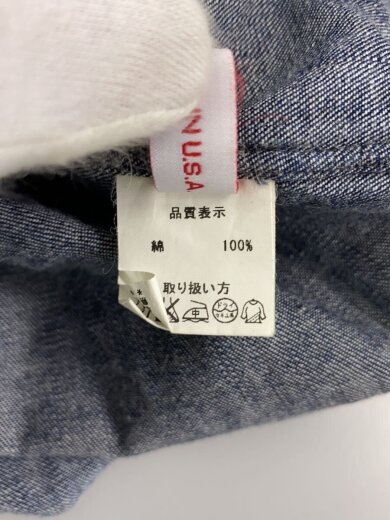 商品画像：長袖シャツ/15.5/コットン/ブルー 4