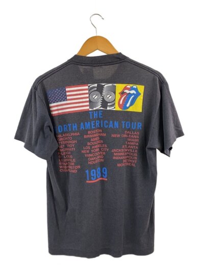 商品画像：80s/THE ROLLING STONES/STEEL WHEELS/Tシャツ/L/コットン/グレー 2