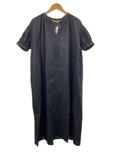 商品画像：25年モデル/スリットネックボリュームワンピース/FREE/コットン/BLK/61-26-1181-879 1