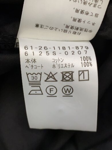 商品画像：25年モデル/スリットネックボリュームワンピース/FREE/コットン/BLK/61-26-1181-879 4