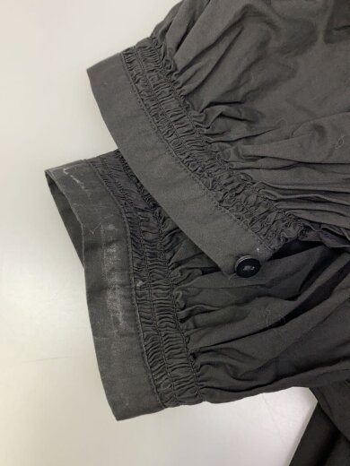 商品画像：25年モデル/スリットネックボリュームワンピース/FREE/コットン/BLK/61-26-1181-879 5