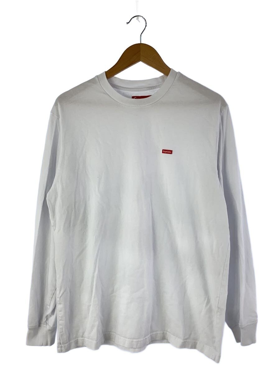 Supreme / Small Box Logo L/S Tee/長袖Tシャツ/M/コットン/WHT