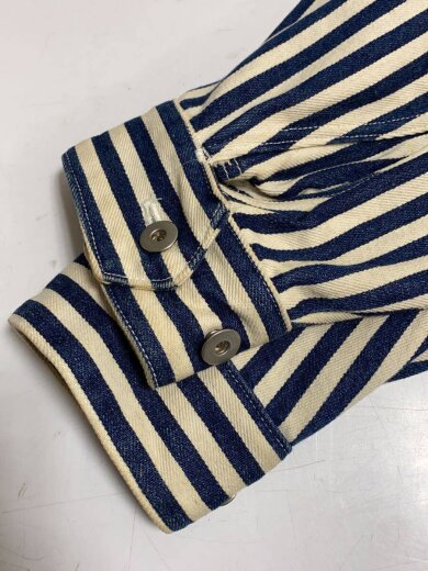 商品画像：80s/Denim Jacket/M/コットン/ブルー/ストライプ/RG31160// 6