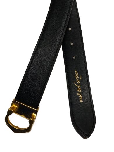 商品画像：Cバックル/ベルト/レザー/BLK/メンズ 2