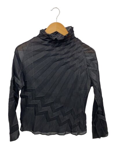 商品画像：立体プリーツトップス/ポリエステル/BLK/MI53FJ662 1