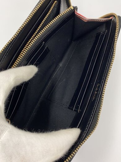 商品画像：長財布/レザー/BLK/無地/メンズ/BPS566// 7