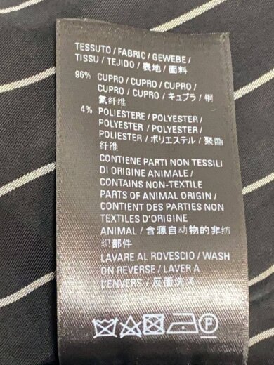 商品画像：長袖シャツ/34/キュプラ/ポリエステル/ブラック/ストライプ/644479 TJO15 5