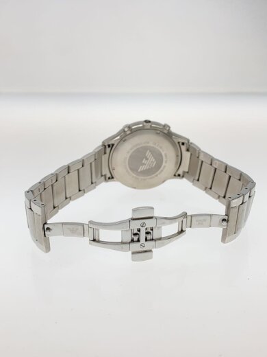 商品画像：クォーツ腕時計/クロノグラフ/アナログ/ステンレス/BLK/SLV/SS/AR-2460 4