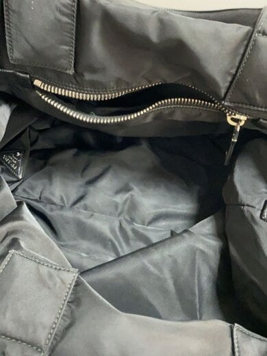 商品画像：ボンバートート/リバーシブル/三角ロゴ/ショルダーバッグ/ナイロン/BLK/無地 6