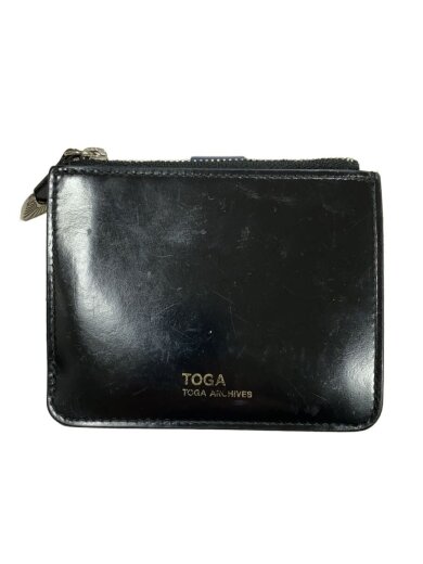 商品画像：Leather wallet studs/NVY/レディース// 2