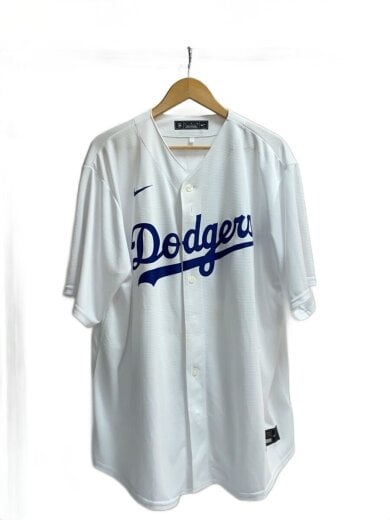 商品画像：大谷翔平選手/ドジャースレプリカユニフォーム/XL/ポリエステル/WHT/T770-LDWH 1