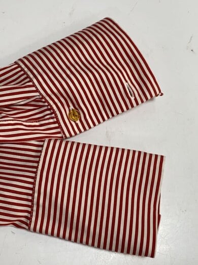 商品画像：長袖ブラウス/3/コットン/RED/356-86538// 5