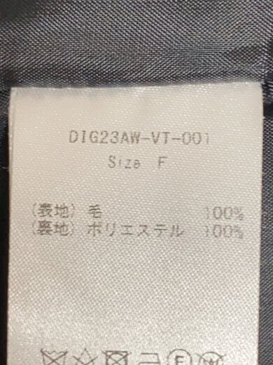 商品画像：ベスト/FREE/ウール/BLK/DIG23AW-VT-001// 4
