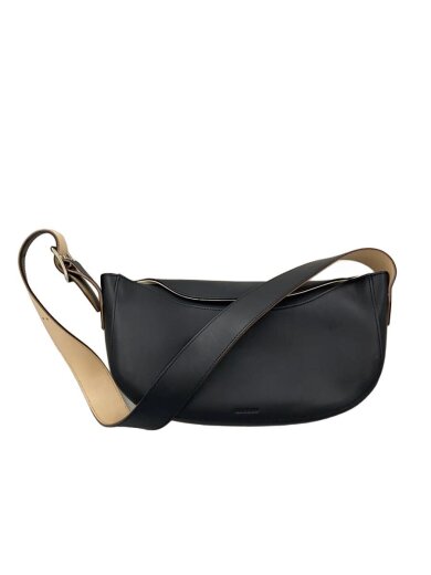 商品画像：marrow dachs shoulder /ショルダーバッグ/牛革/BLK/無地// 1
