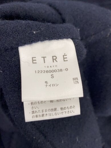 商品画像：フーディーストールコクーンコート/S/ウール/NVY/無地/1222600038-0// 5