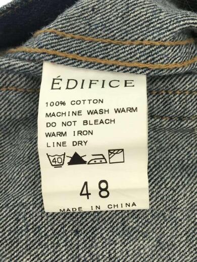 画像：EDIFICE3rd/デニムジャケット/Gジャン/48/コットン/インディゴ/12-011-300-1031-3-04