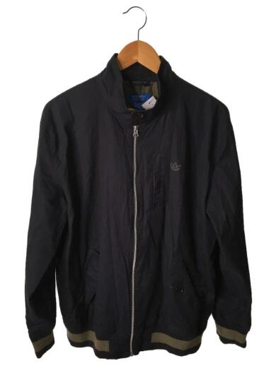 画像：adidasスウィングトップ/トレフォイルロゴ/ジャケット/ハイネック/XO/コットン/ブラック/Z477291