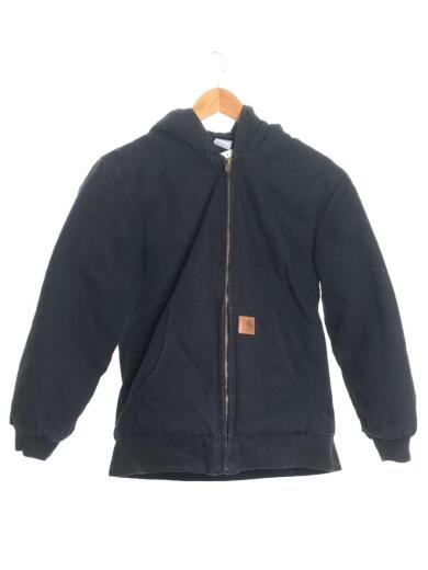 アクティブジャケット/キッズサイズ/汚れ有/レザーロゴ割れ有/ジャケット/L/コットン/BLK