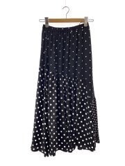 ドットパッチワークロングスカート/FREE/ポリエステル/BLK/ドット/BEZ1021101A0002