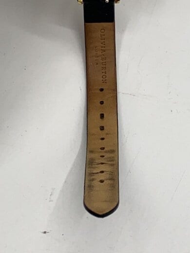 商品画像：クォーツ腕時計/アナログ/レザー/WHT/BLK 5